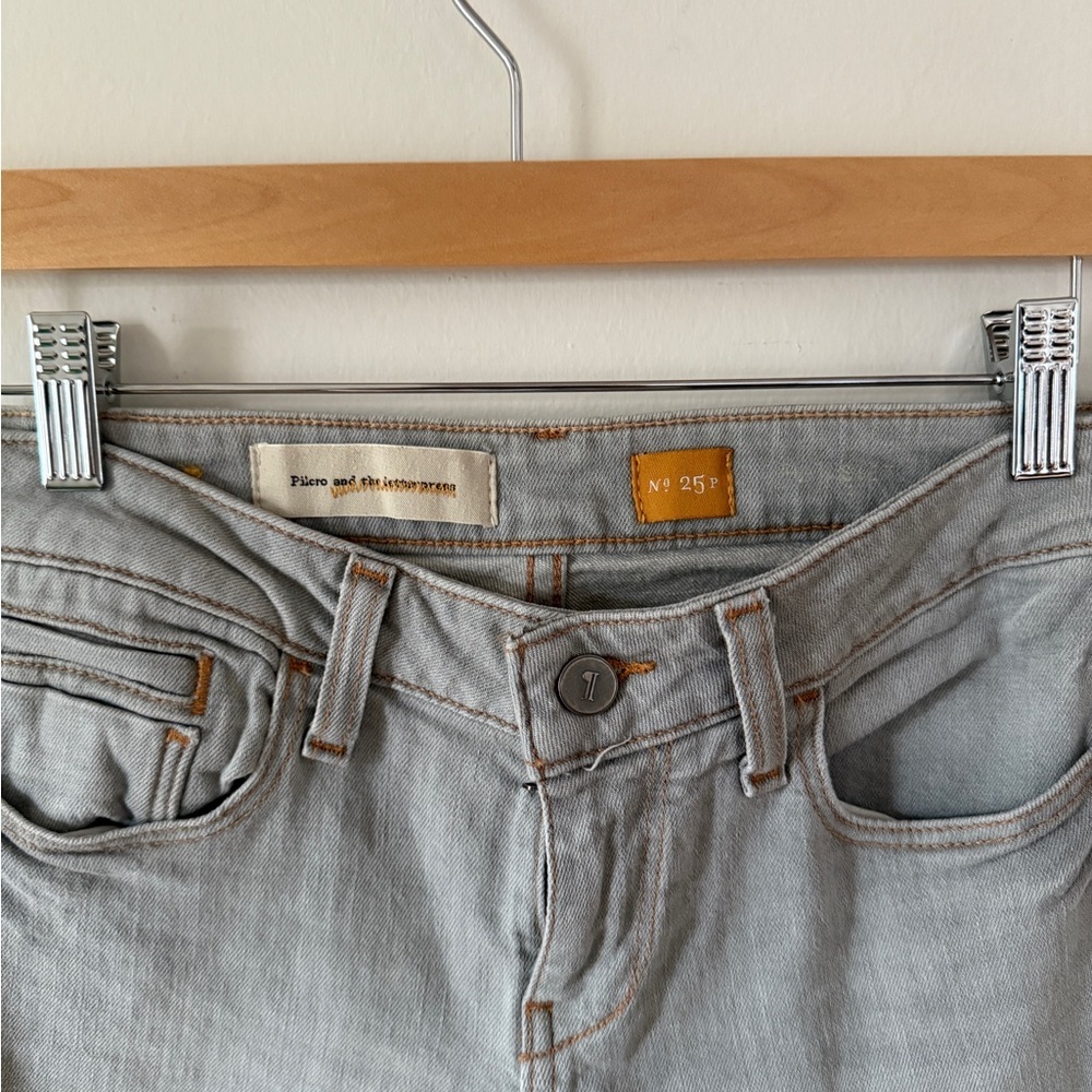 PILCRO Light Gray Women’s Cigarette Jeans Size 25 - Picture 2 of 12